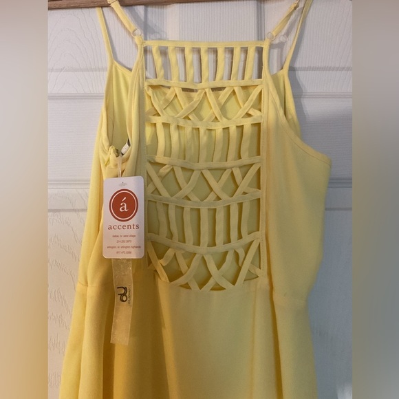 Sunny Yellow  Dress with Lattice Back - Picture 8 of 14